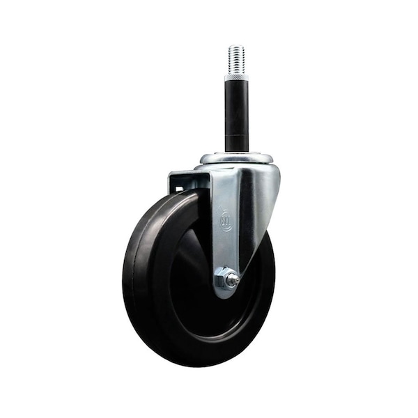 5'' Hard Rubber Wheel Swivel 3/4'' Expanding Stem Caster